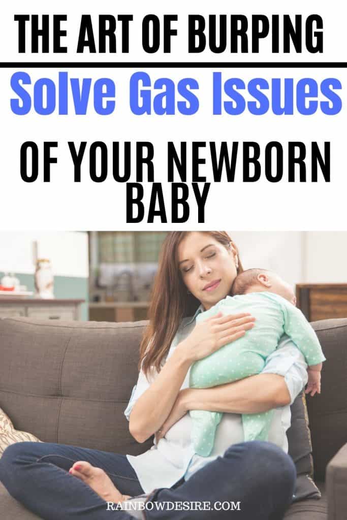 Why is burping important to help baby release gas 