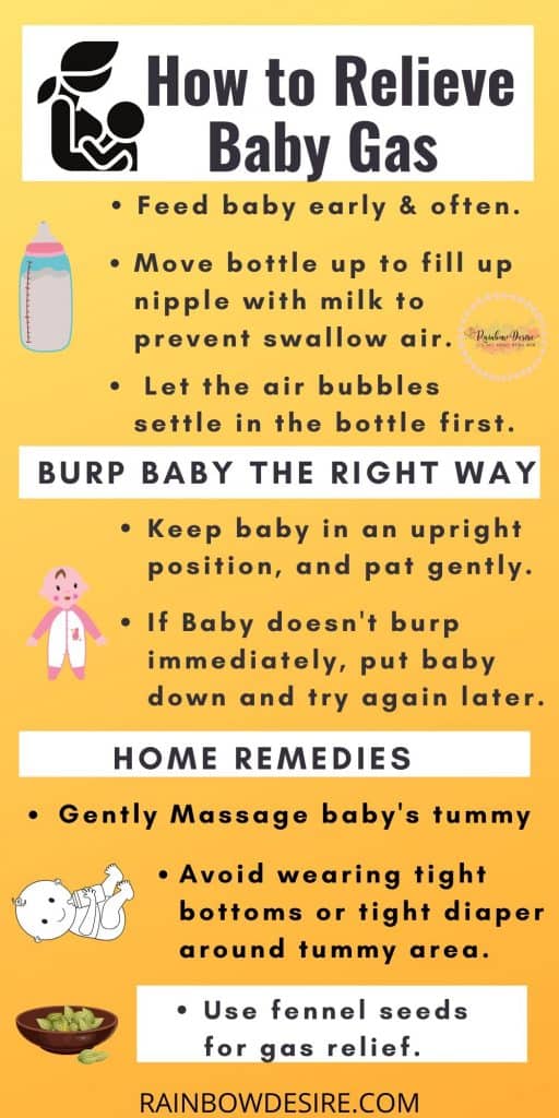 Home remedies to help baby release gas 