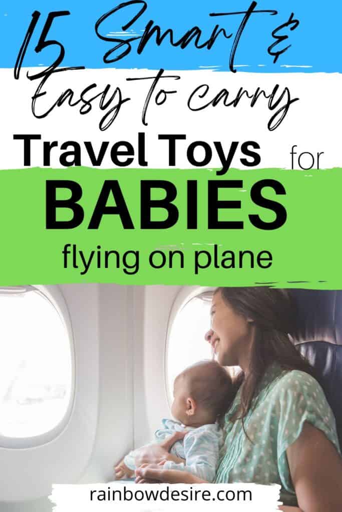 Toys to take on plane for babies that are lap child. 