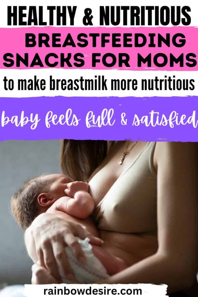 Healthy Breastfeeding snacks for moms who are too busy to eat meals