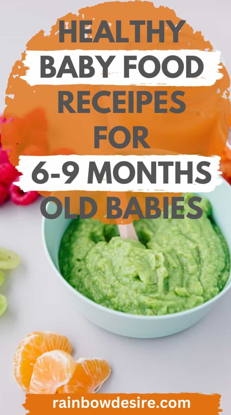 Baby food ideas for 6 months and older - Rainbow Desire