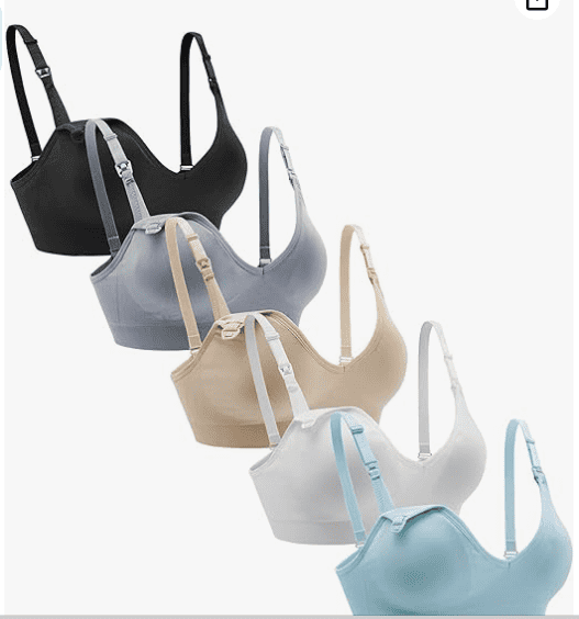 Comfy bras to wear during second and third trimester when breast gets bigger 