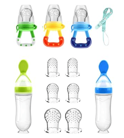 Baby self feeding silicon feeders for 6 to 9 months old babies. 
