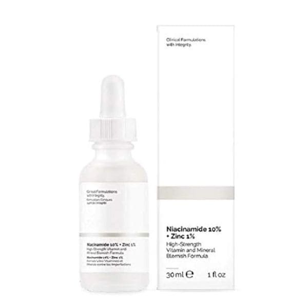 Niacinamide serum to prevent pregnancy acne, breakout, enlarged pores and blemishes. 